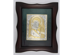 Икона "Владимирская пресвятая Богородица" в фигурном киоте АК-6